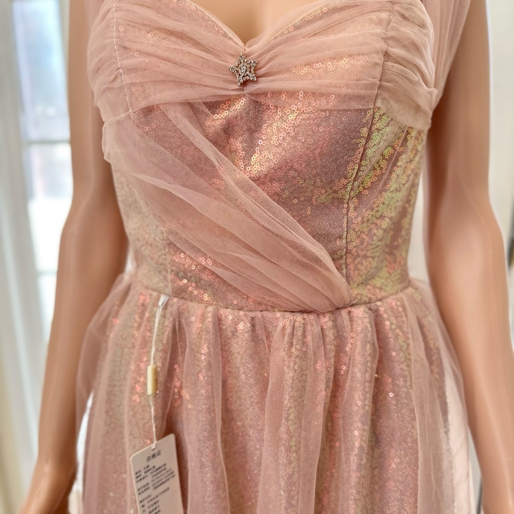 Elegant Pink Maxi Dress